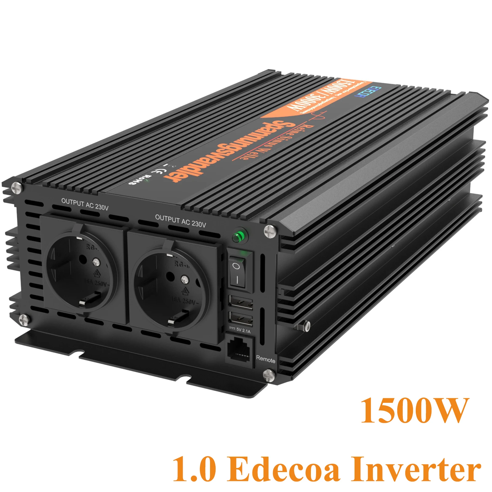 Edecoa 3000w Modifizierte Sinus Welle Power Inverter 3000watt Off Grid  Konverter 12v 24v Zu 220v 230v Europäischen 50HZ Auto Power Inverter -  AliExpress