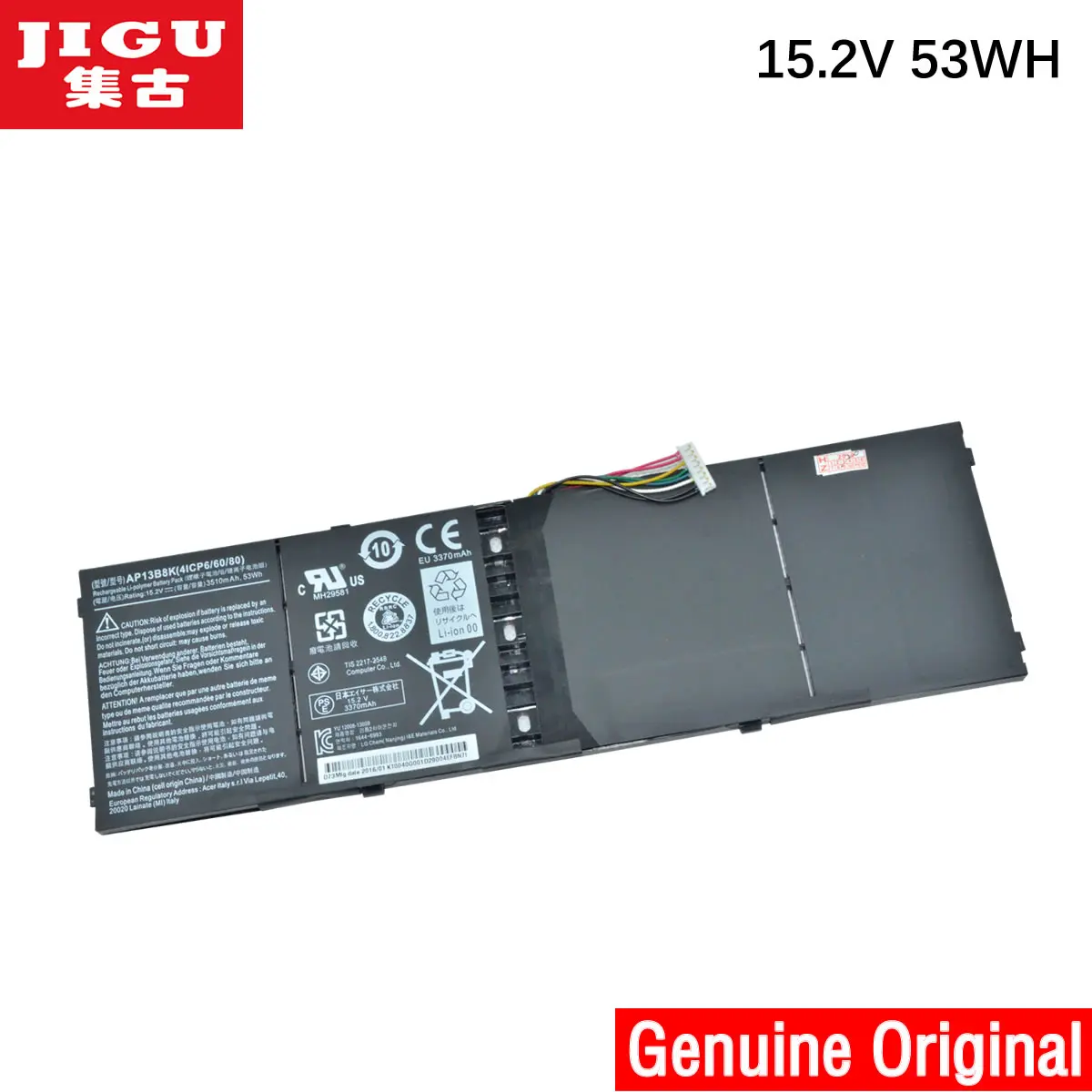 Аккумулятор JIGU для ноутбука 4ICP6/60/78 AP13B3K AP13B8K KT.00403.013 ACER 552PG Aspire M5 583 R14 моделей 1 5 5|laptop
