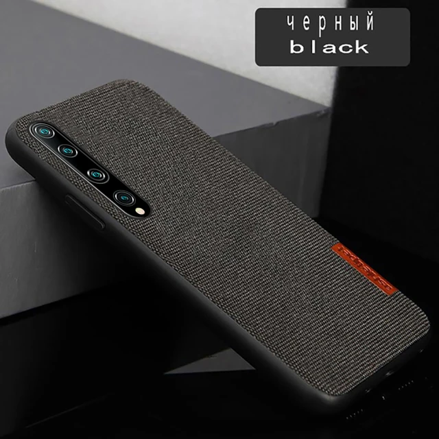 Fabric Man business Magnetic case For POCO X3 Pro coque For xiaomi mi 10 pro 10Ultra 9SE 9 T cover For Redmi note 9s 9 pro 8 7 All black