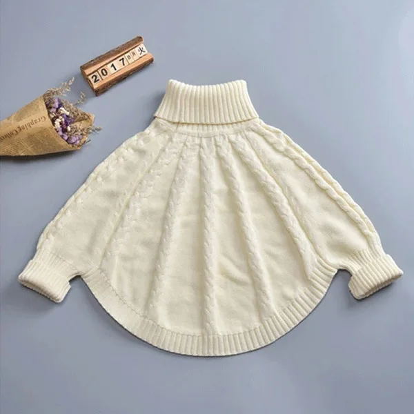 Новые модные свитера для маленьких девочек детский плащ детский хлопковый свитер пальто принцессы пальто с хомутом LZ453 - Цвет: as picture