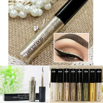 

8 Color Eyeliner Liquid Professional Long-lasting Waterproof Glitter Eye Liner Pigment Makeup Liquid Eye Liner Eyeliner Stamp