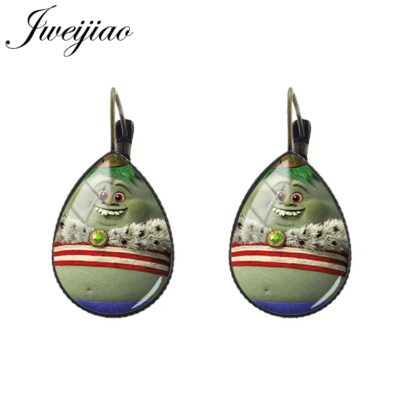 JWEIJIAO детские серьги с рисунком из мультфильма, серьги-клипсы в виде капли воды, античная бронза, chaim, подарок для девочек, модные ювелирные изделия, вечерние, CT02