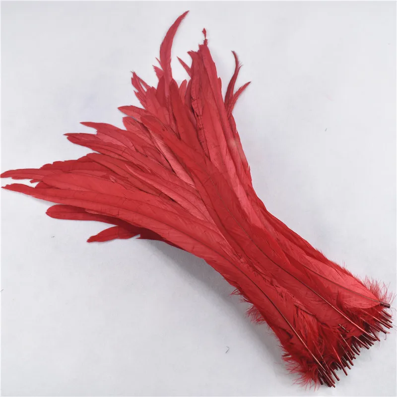 50 шт. декоративные перья петуха 35 40 см|rooster coque tail feather|coque feathersfeathers for craft |