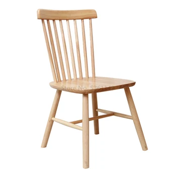 

All Pure Solid Wood Dining Chair White Oak Nordic Modern Minimalist Black Walnut Back
