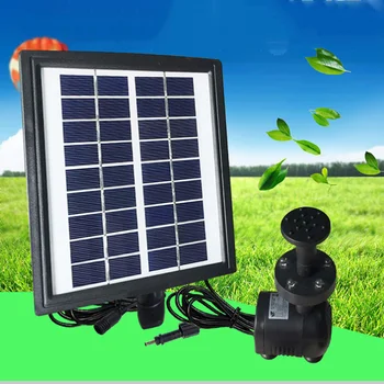 

LED Solar Water Pump Standing Submersible Water Fountain for Patio Pond Spout Aquarium Fountains Garden