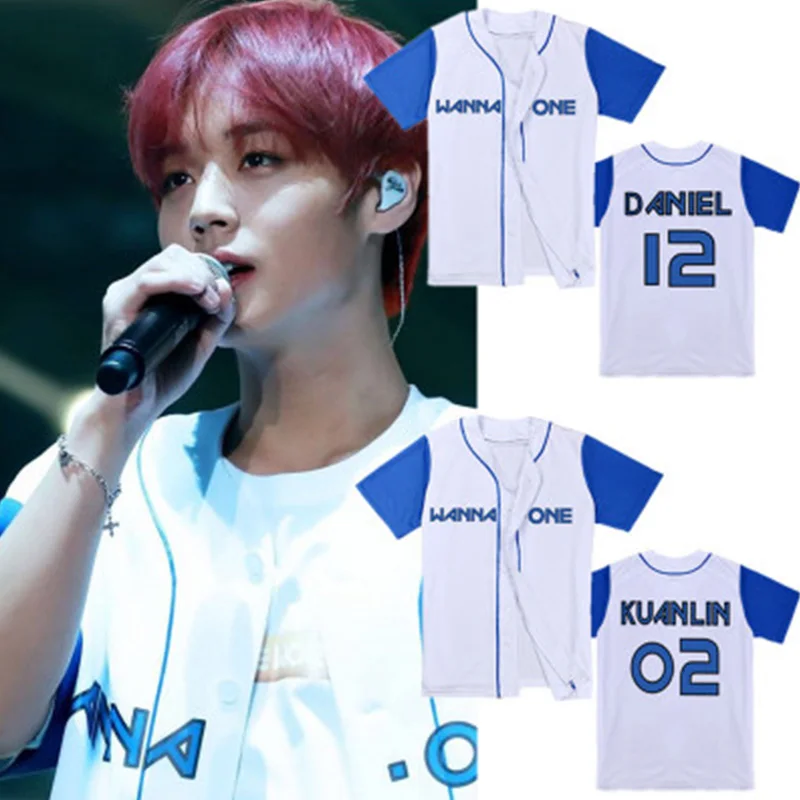 Wanna One альбом Бумеранг футболка с короткими рукавами одежда WOO JIN MINHYUN JISUNG JINYOUNG LJJ130