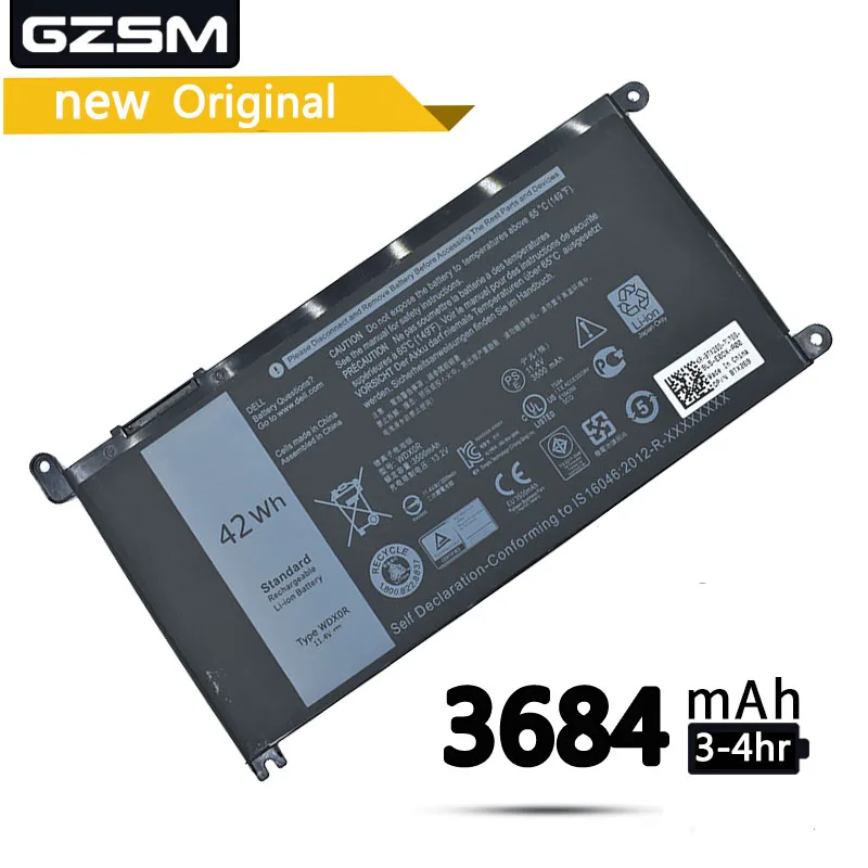 GZSM Аккумулятор для ноутбука WDXOR Dell Inspiron 14 7000 5567 7560 7472 7460 d1525s 7368 7378 5565 P61F