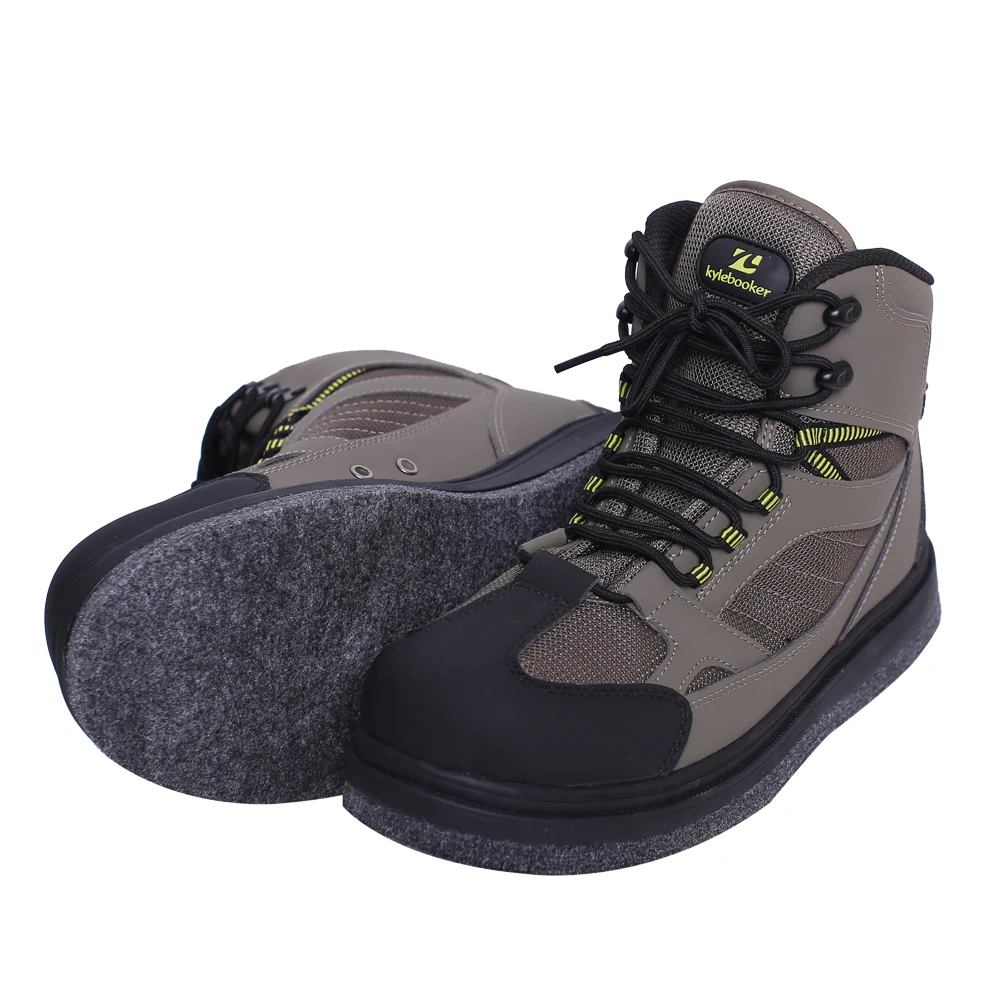 Men's River Fishing Wading Boots Breathable Upstream Shoes Outdoor Anti-slip Fly Fishing Waders Felt Sole Boot fly fishing waders fly fishing shoes
