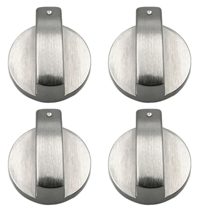 

Universal Silver Gas Stove Knobs Cooker Oven Control Switch (6MM 90°) Gas Cooker Accessories Assembly Button