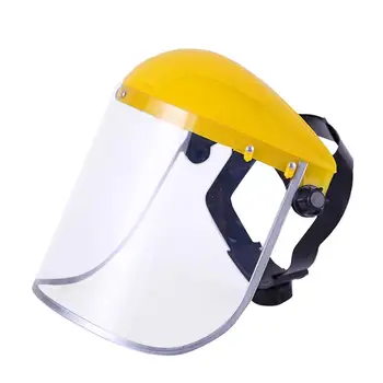 

Aluminum Safety Face Shield Splash-proof Protective Mask Anti-impact Face Cover Transparent PVC Face Protection For Outdoors