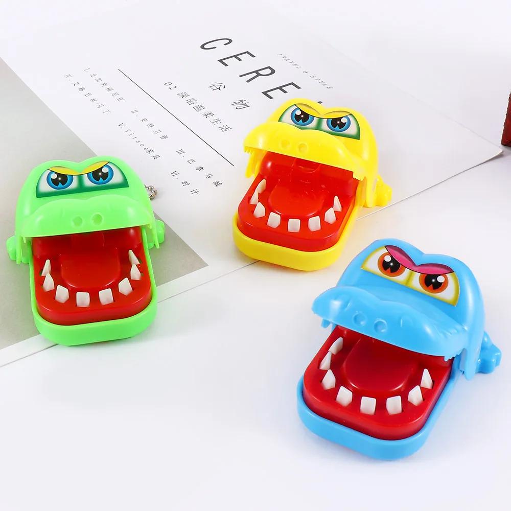 Лидер продаж; новинка корзина для цветов, креативный маленький Размеры крокодил Рот стоматолог укус пальца игры Забавные игрушки-игрушки для детей весело играть
