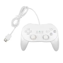 Mando USB clásico con cable blanco, mando para Wii Classic