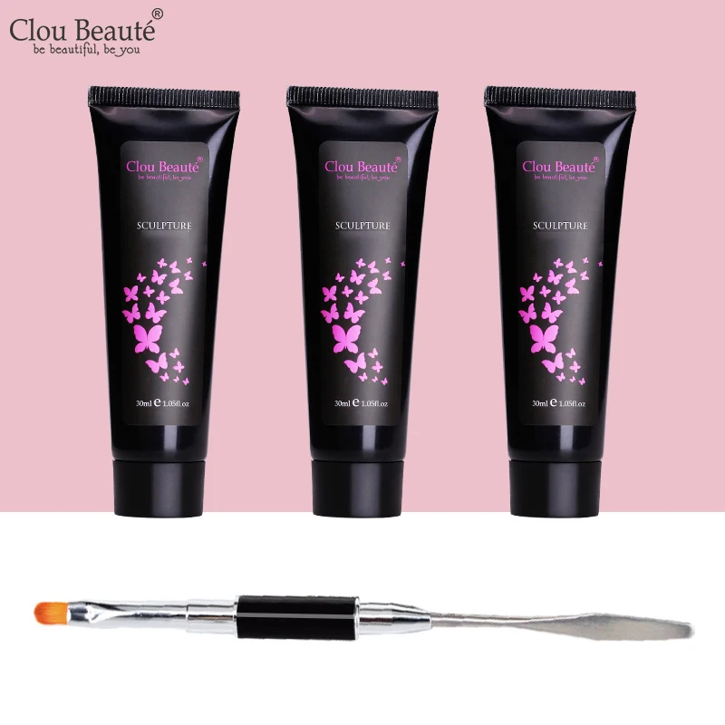Гель лак для ногтей Clou Beaute блестящее решение жидкий инструмент маникюра