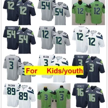 Youth Seattle shakem Griffin Рассел Вилсон Бобби Вагнер Даг Болдуин игра Цвет пик футбольные майки