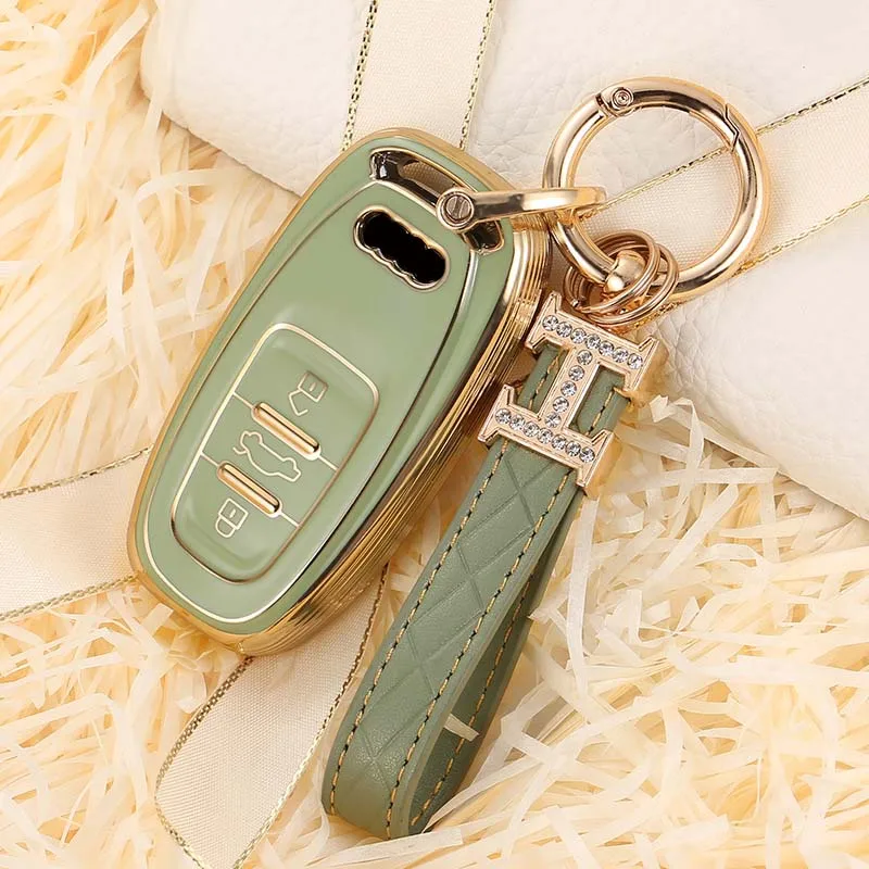 Cover chiate/telecomando per Audi A1 A3 A6l A4L A8l A5 Q5 Q7 portachiavi accessori Auto intelligenti a distanza - H804f5bcce28b438798b55767ce4470eeM