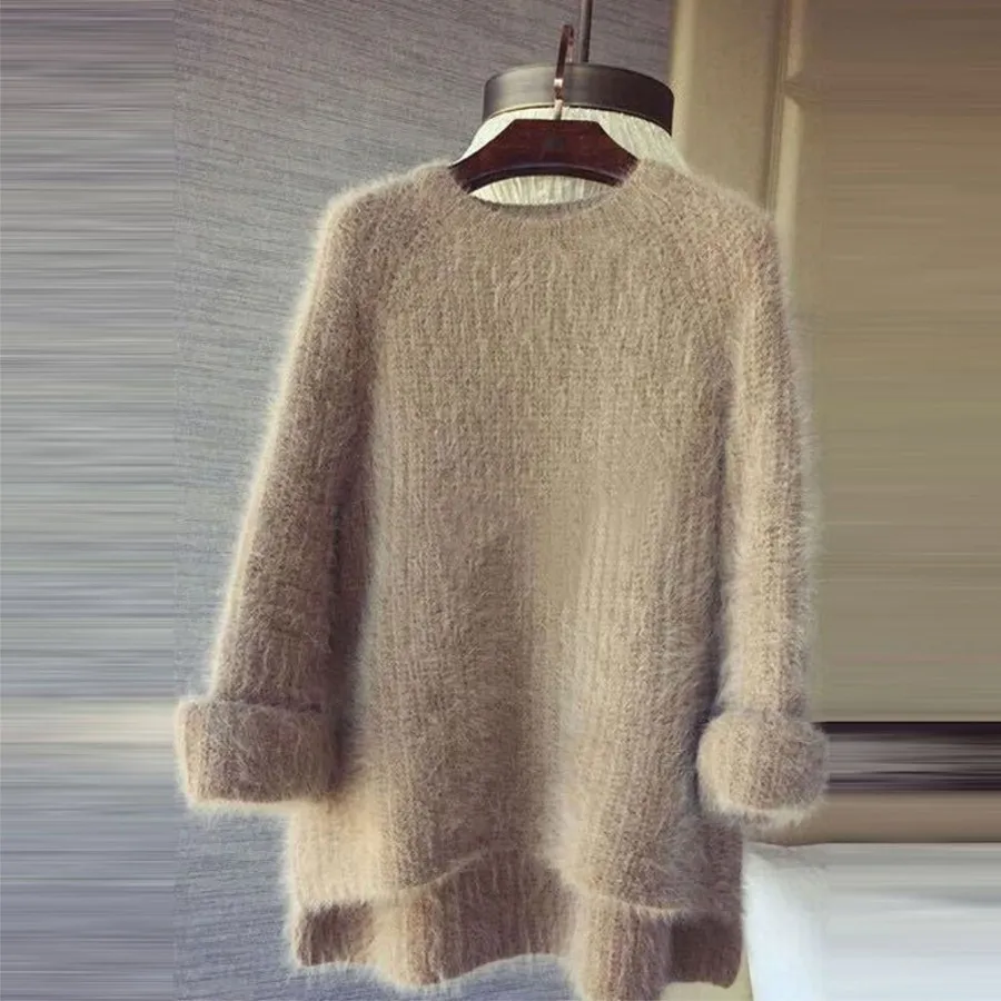 Осенний свитер женская одежда передний короткий задний длинный пуловер нижний вязаный модный свитер женский пуловеры женский свитер