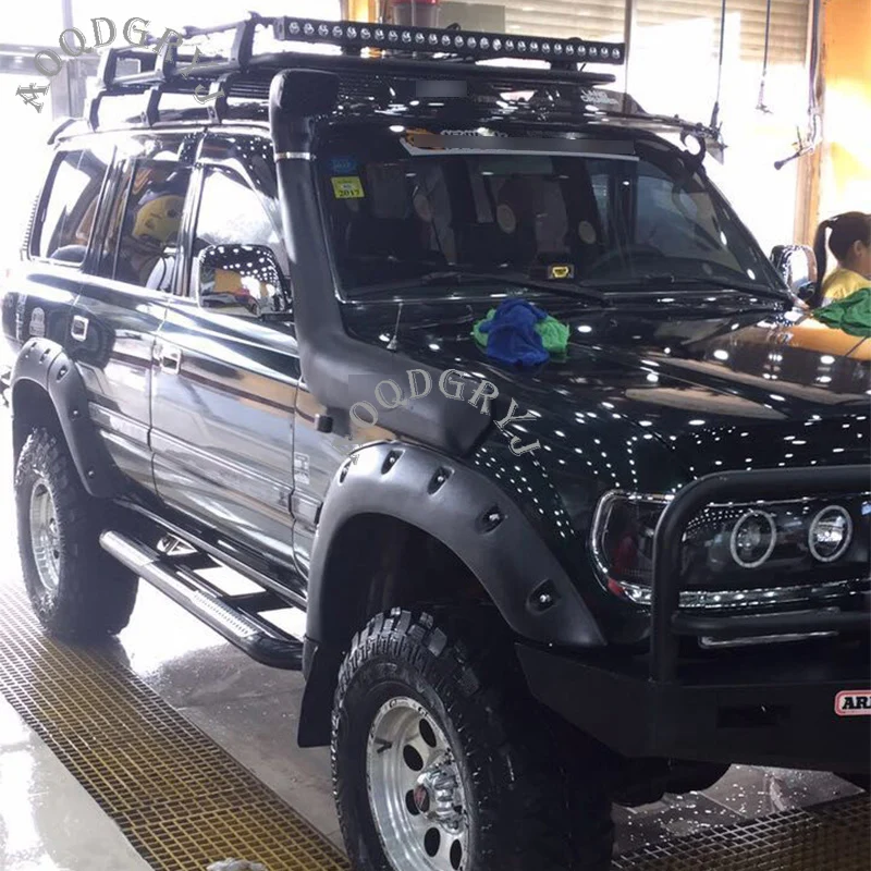 Автомобильный Стайлинг 6 шт. для Toyota Land Cruiser LC80 1991-1997 крыла вспышки колеса арки матовый черный