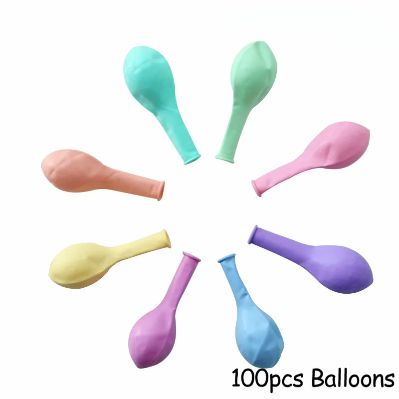 100pcs balloon Воздушные шары на день рождения, украшения для дня рождения, Детские светодиодные прозрачные воздушные шары, подставка-держатель, товары для свадебного декора - Цвет: 100pcs balloon