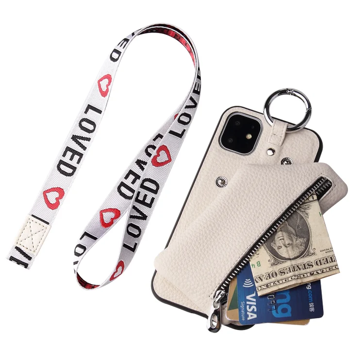 wallet phone bag Кожаный чехол-кошелек для huawei mate 20 30 P Smart Z P30 P20 lite honor 20 pro Y9 prime модный ремешок с вышивкой love 2 - Цвет: wallet phone bag