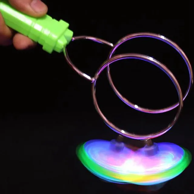 2020 Educational Children's Toys Creative Magnetic Flying LED Flashing Gyroscope Spinning Top With Cool Colored Light for gifts 3