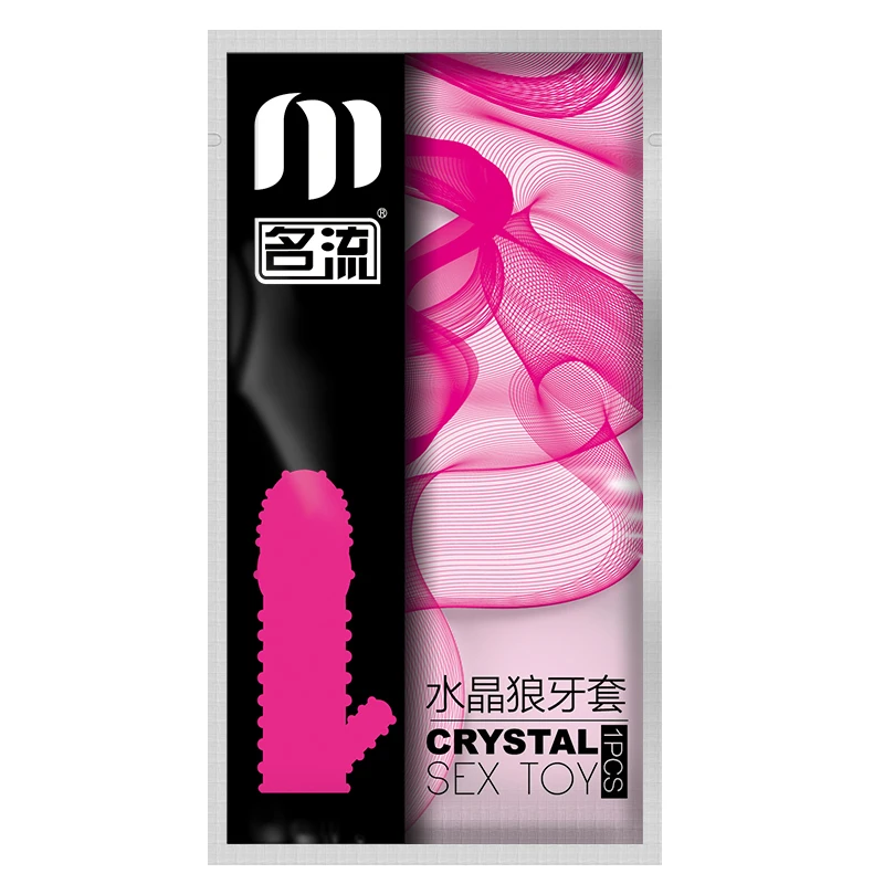 1pcs Reusable TPE Crystal Penis Sleeve Condom Penis Extendtion Time Delay Soft G Point Kondom Safer