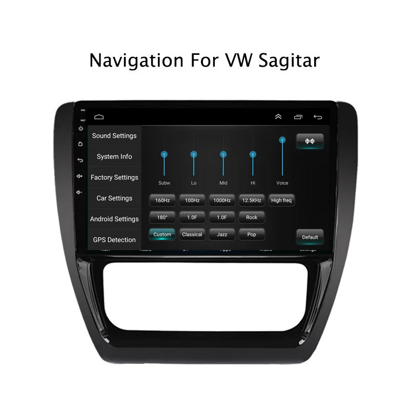 Excellent 10.1Inch Android 8.1 Car DVD GPS Navigation Player For VW Sagitar 2012 2013-2018 4G LTE with SIM Card Slot 2DIN Car Radio Stereo 4