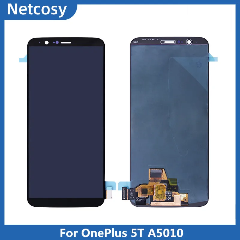 

AAA+++ LCD Display Touch Screen Digitizer Glass Assembly For One Plus 1+ 5T A5010 6.0" Screen Repair For Oneplus 5T Full Screen