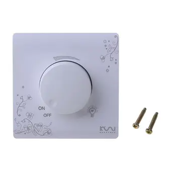 

Luxury Wall Dimmer Switch Ivory White Brief Art Weave Light Switch AC 110~250V