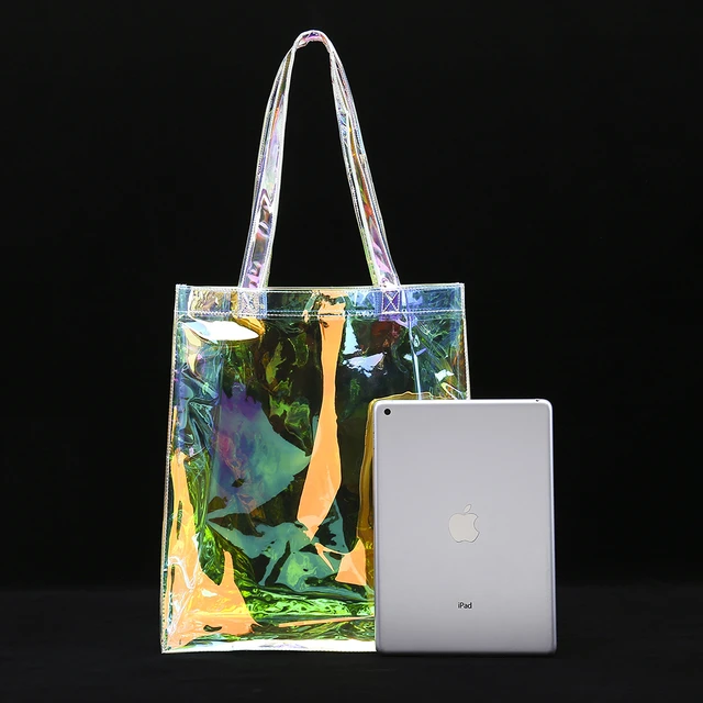 Promotional Clear Reflective Tote Bag