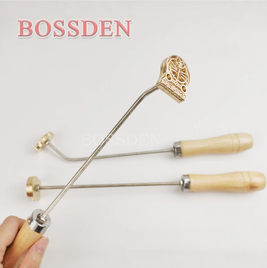 BOSSDEN DIY штамп в виде торта для сжигания горных латунь логотип инструменты резьбы