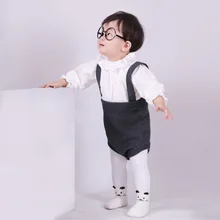 Весенне-осенний Детский комбинезон для мужчин и женщин, детский комбинезон из чистого хлопка с треугольными чашечками, универсальный трикотажный комбинезон Hangin