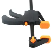 Woodworking Clip Spring Clamp Woodclip Carpentry Clamps Practical Sturdy Convenient Durable Black Plastic+ Steel F Shape