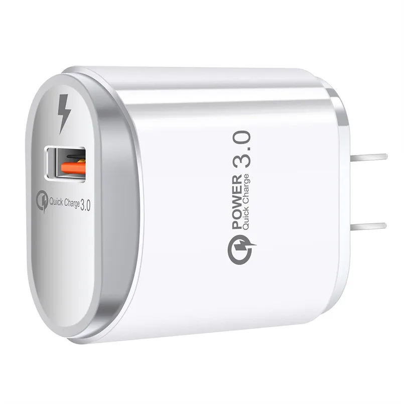 QC3.0 USB порт зарядное устройство Быстрая зарядка для iPhone для Samsung США вилка настенный адаптер Мобильный Универсальный зарядный телефон 40AUG29