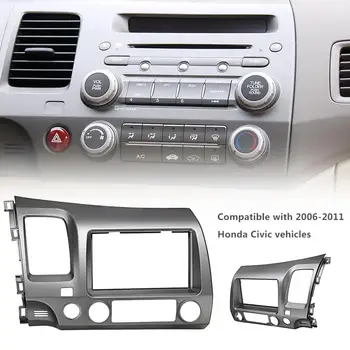 

Civic 06-11 Car Radio Stereo Left Peptide Navigation Panel Face Frame Wiring Harness With CD Box Car Radio Dash Kit For Honda