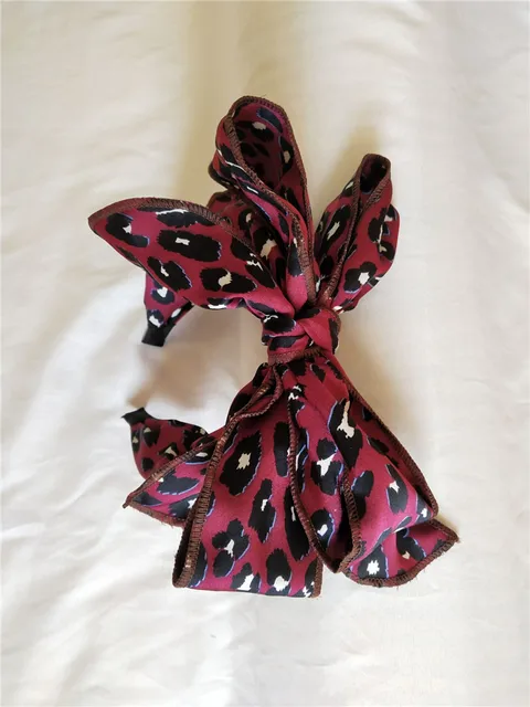 Floral Big Bow  Hairbands  For Women Korea Hair Accessories For Girls Hair Band Hair Bows  Hairband Headbands Dark Gray