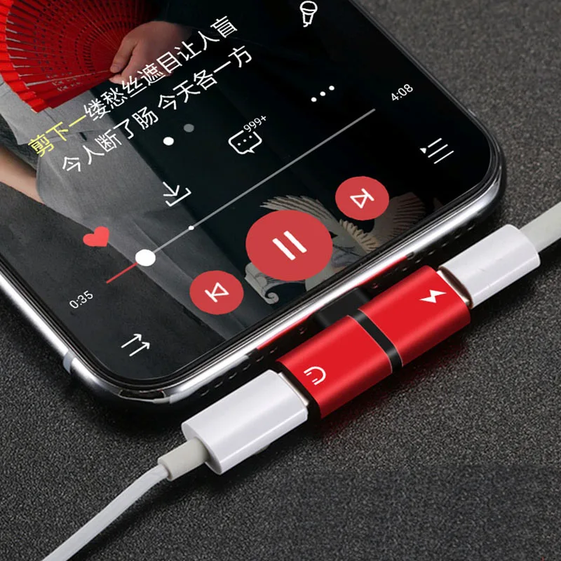Для iPhone 7 8 Plus X XR аудио зарядка двойной адаптер сплиттер кабель для Lightning Jack для наушников AUX преобразователь кабельного разъема
