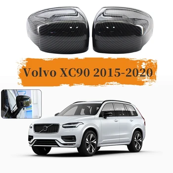 

Carbon Fiber Side Door Mirror Cover Trim for Volvo XC90 2015-2020 Rear View Mirror Cover Cap