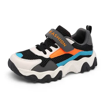 

Size 28-39 Boys Soft Bottom Anti-slippery Sneakers Kids Hook Loop Wear-resistant Sneakers Children Casual Shoes with Breathable