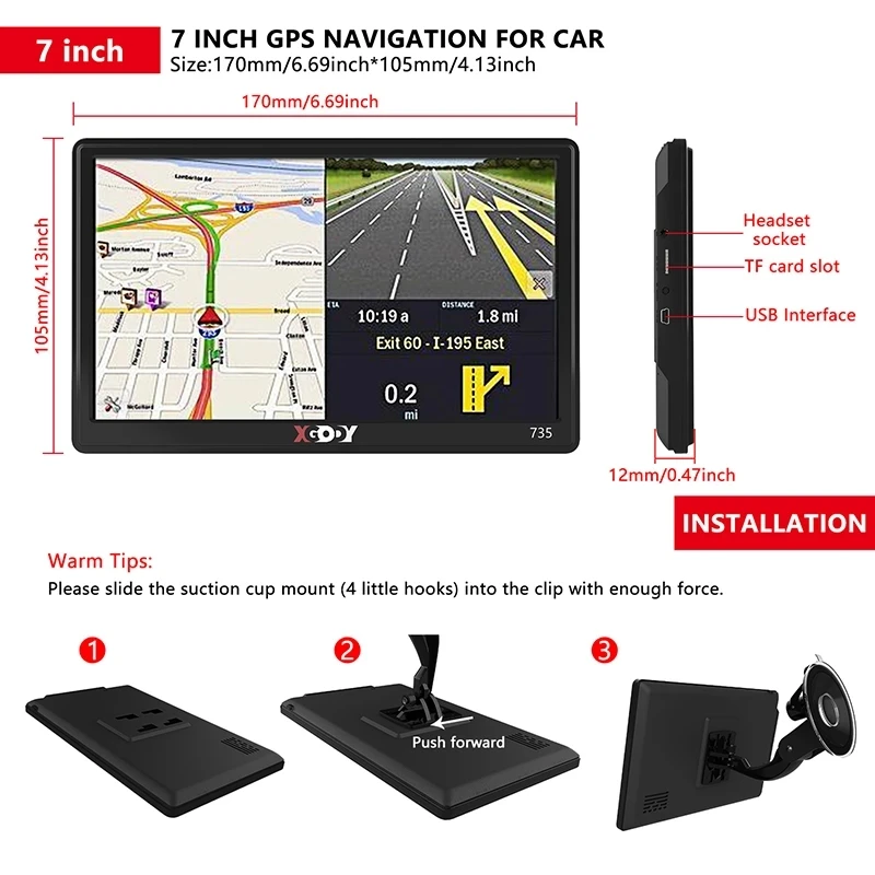 Car GPS Navigation 5 7 9 Inch Touch Screen 256M+8G FM Europe Russia Map Free Update Truck GPS Navigators Car GPS Navigation 5 7 garmin gps for trucks