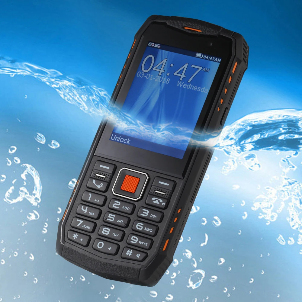 IP68 Waterproof shockproof Russian keyboard WCDMA 3G mobile phone 2.8" 2700mAh bluetooth Dual SIM Unlock Rugged cellphone A903S