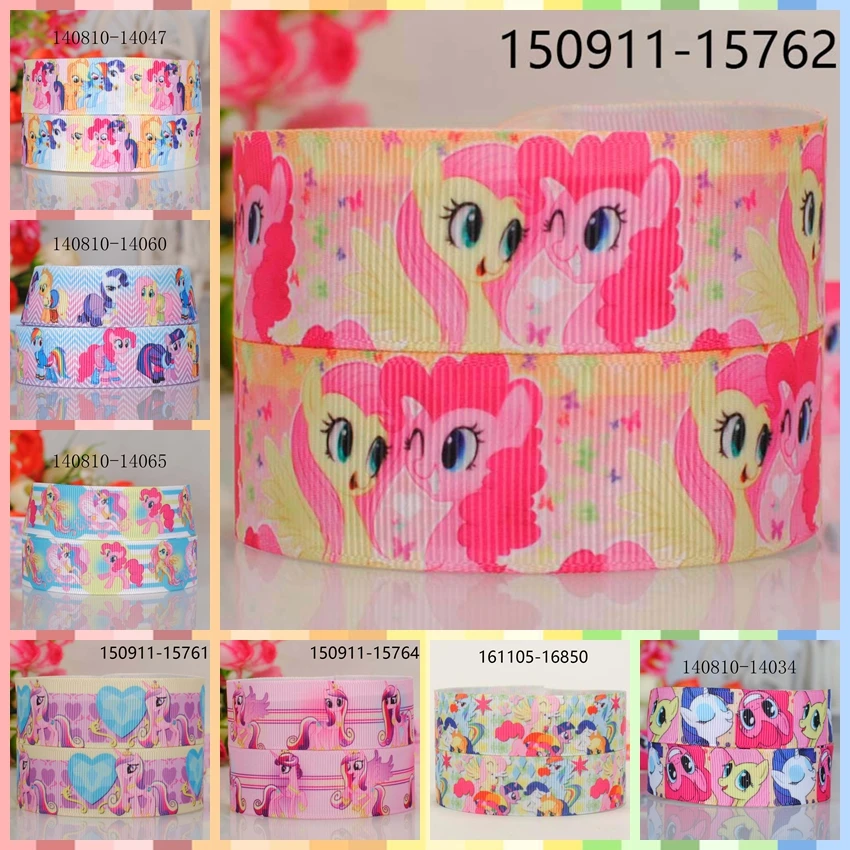 

10yards -different sizes -my little pony cartoon ribbon printed Grosgrain ribbon