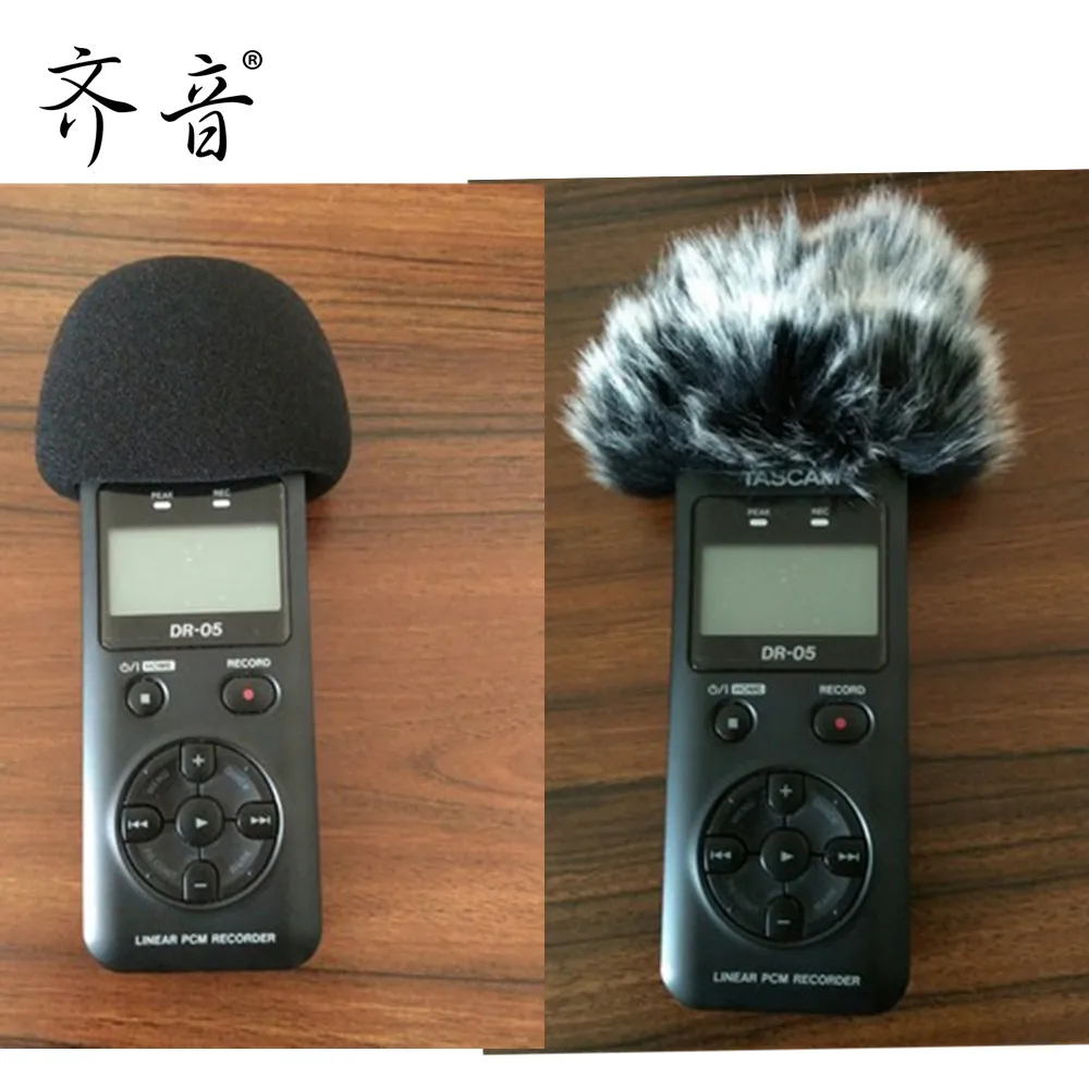 Morto Gatto Esterno Portatile Registratori Digitali Furry Mic Microfono Parabrezza Vento Muff Per Tascam Dr-05 Dr-05X