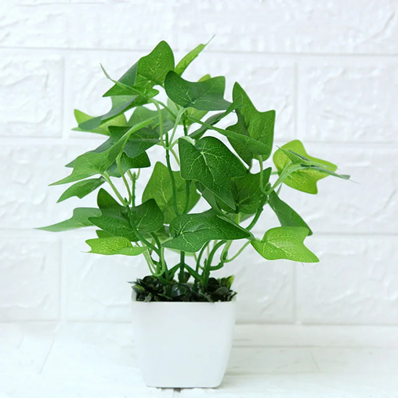 Artificial Plant Potted Table Display Mini Decoration Fake Plant Bonsai Home Living Room Indoor Green Planting Decoration