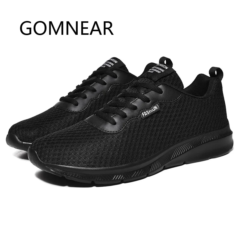 

GOMNEAR Fashion Men Sneakers Shoes Men Summer Sport Casual Shoes Mesh Breathable Lace-up Lightweight Walking Shoes Male Big Size