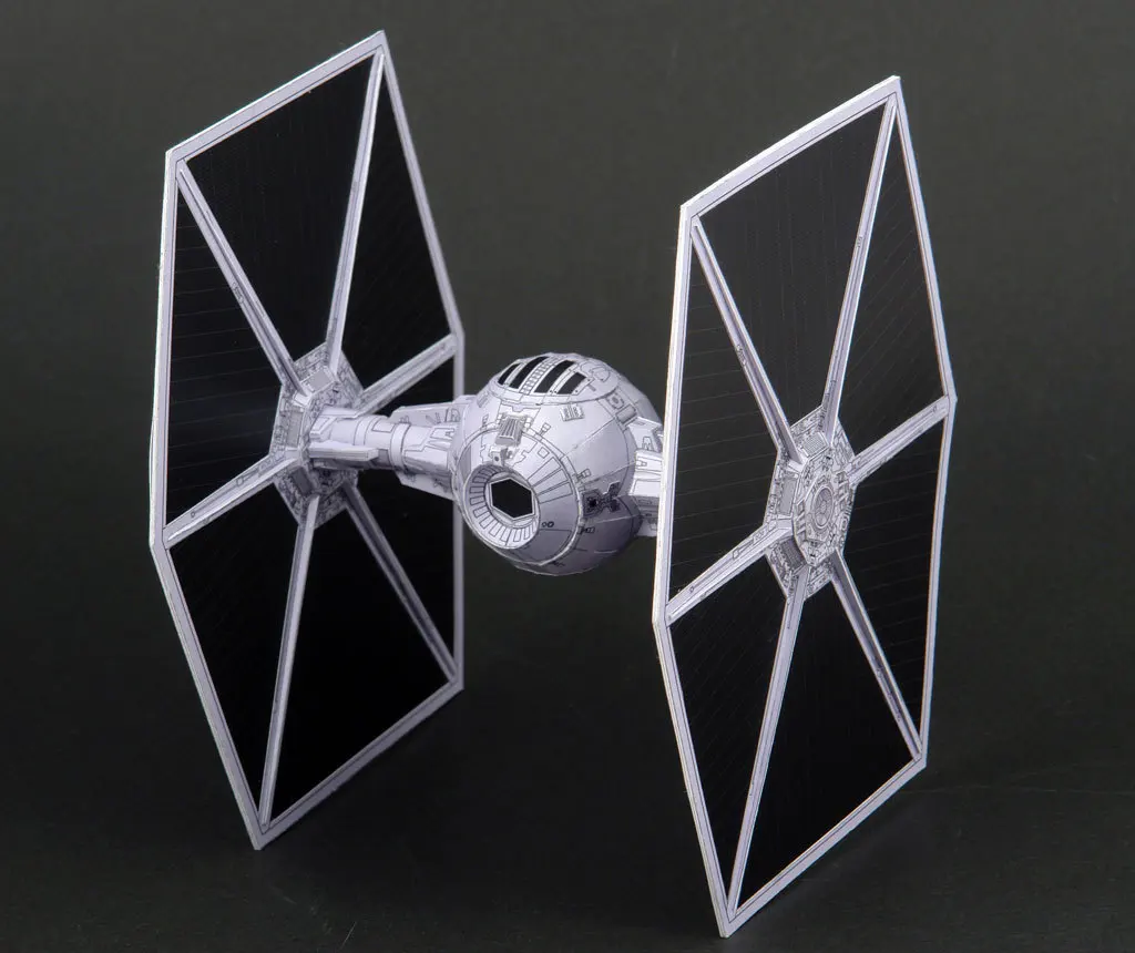 22 см для звездных войн TIE Fighter 3D бумажная модель космический корабль ручной работы DIY коллекция хобби Подарочная игрушка "космический корабль" для детей