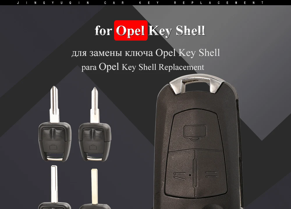 Keyforkess 10 pezzi 3 pulsanti telecomando modificato Flip Car Key Shell per Opel VAUXHALL Vectra Astra Zafira HU100/HU43/Hu46/YM28 Fob Case - H80513a849217462c9e890e70d7d61bcf3