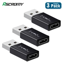 3 шт. USB 3,0-type c USB C Otg адаптер конвертер type-c для samsung S10 S9 S8 huawei mate 20 P30 Xiaomi USB-C разъем Tipo C
