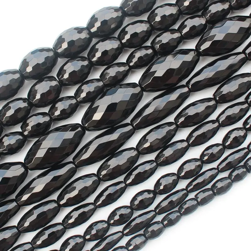 

Wholesale AA Faceted Black Onyx Oval Beads 15"/38cm,Beads For DIY Jewelry making ,We provide mixed wholesale for all items!