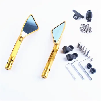 

CNC Aluminum Rear View Side Mirrors For Kawasaki Ninja ZX6R 2005-2008​ ZX10R 2004-2007 2006 Gold
