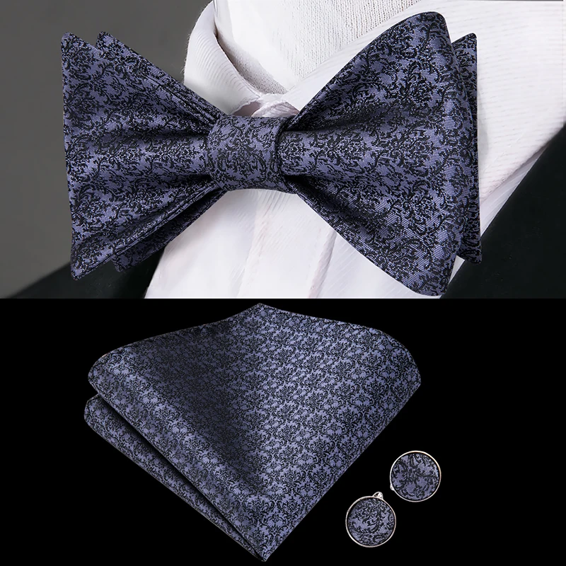 LH-2015 Бренд Hi-Tie, шелковый галстук-бабочка, галстуки-бабочки для мужчин, Классический платок, запонки, набор, роскошный мужской галстук-бабочка для свадебной вечеринки, персиковый, коралловый цвет - Color: LH-2015